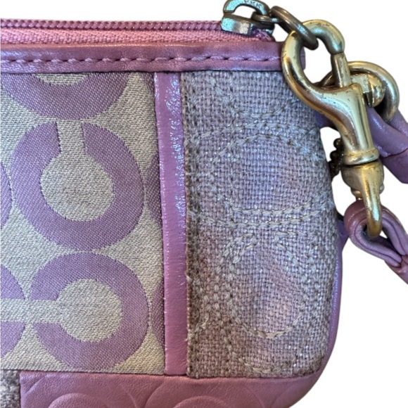 Coach Signature Patchwork Wristlet - Picture 7 of 11